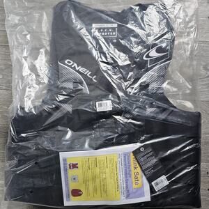 O'Neill Men's Superlite USCG Life Vest - Black/Black/Smoke/White LARGE NWT